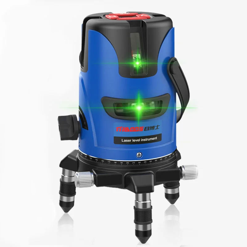 

Laser level tools 6 points 360 degrees rotary 655nm green level 60 times super light line feeder 5 3 2 line marking instrument