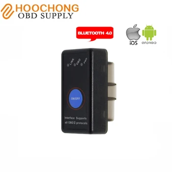 

New arrival Super Mini ELM327 V1.5 Bluetooth 4.0 with Power Switch Code Reader ODB2 ODBII Diagnostic Tool for Android iOS iPhone