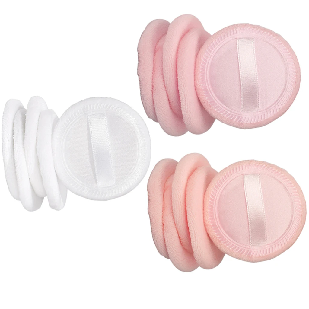 

Perfeclan 15pcs Cotton Sponge Powder Puff Beauty Makeup Powder Blending Puff Cosmetic Applicator Compact
