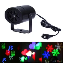 Рождественский движущийся светодиодный лазерный светильник для сада, ландшафтный прожектор, точечный светильник, США/ЕС