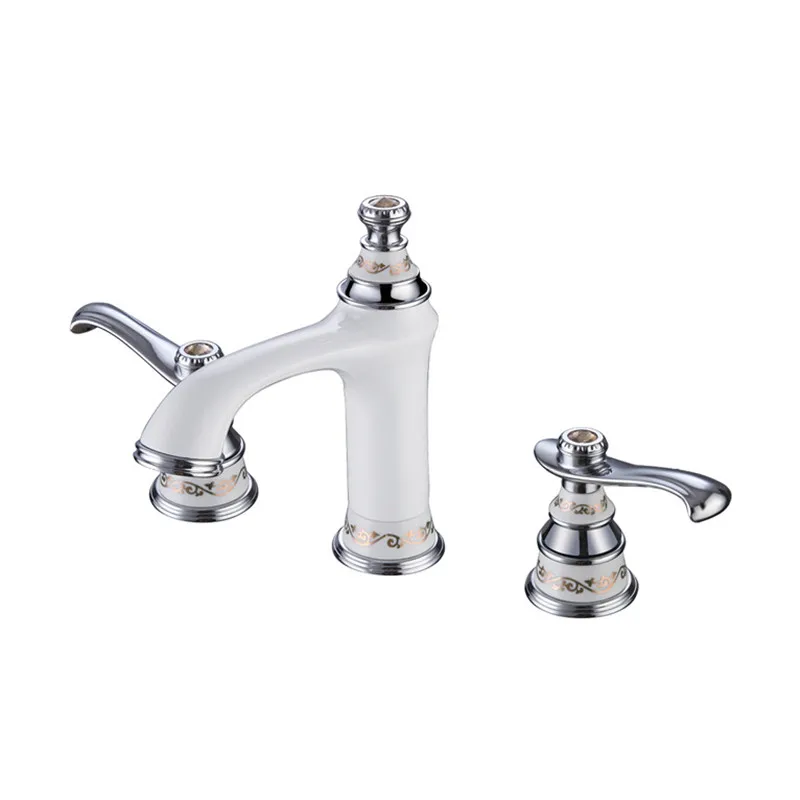 Bathroom Basin Faucet Brass &amp Ceramic Sink Mixer Tap Hot Cold Crane Deck Mounted Widespread 5 colors Torneira | Обустройство дома