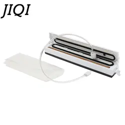 JIQI бытовой Еда Вакуумный упаковщик 110 В 220 Автоматическая Упаковка компрессор пластик сумки плёнки Мини Мокрый сухой запайки аппарат для