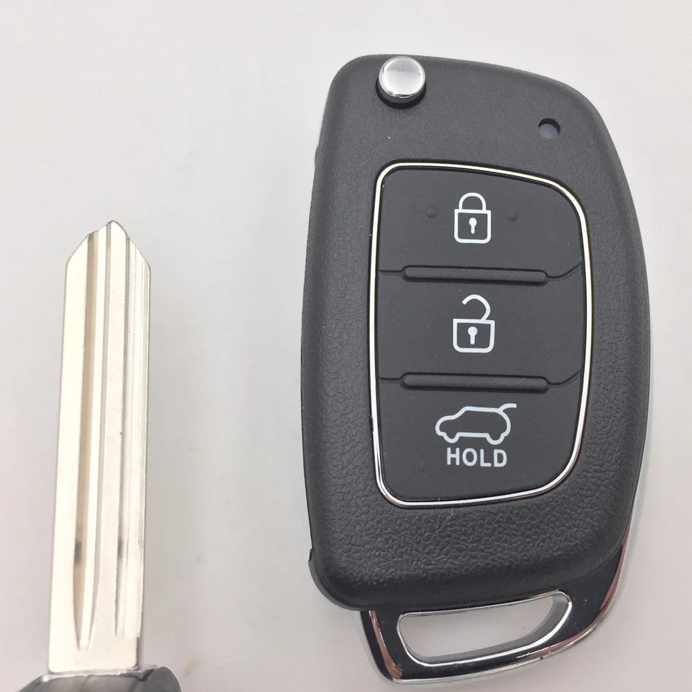 Пульт дистанционного ключа для hyundai Ix45 Santa Fe система входа без ключа Fob чехол Авто Запчасти для авто для ключ для автомобиля hyundai без логотипа - Количество кнопок: 3button right blade