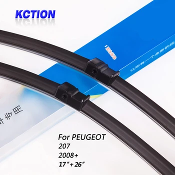 

Car Windshield Wiper Blade For Peugeot 207(2008+) , 17"+26", Front Window Windscreen Wipers, Car Accessories