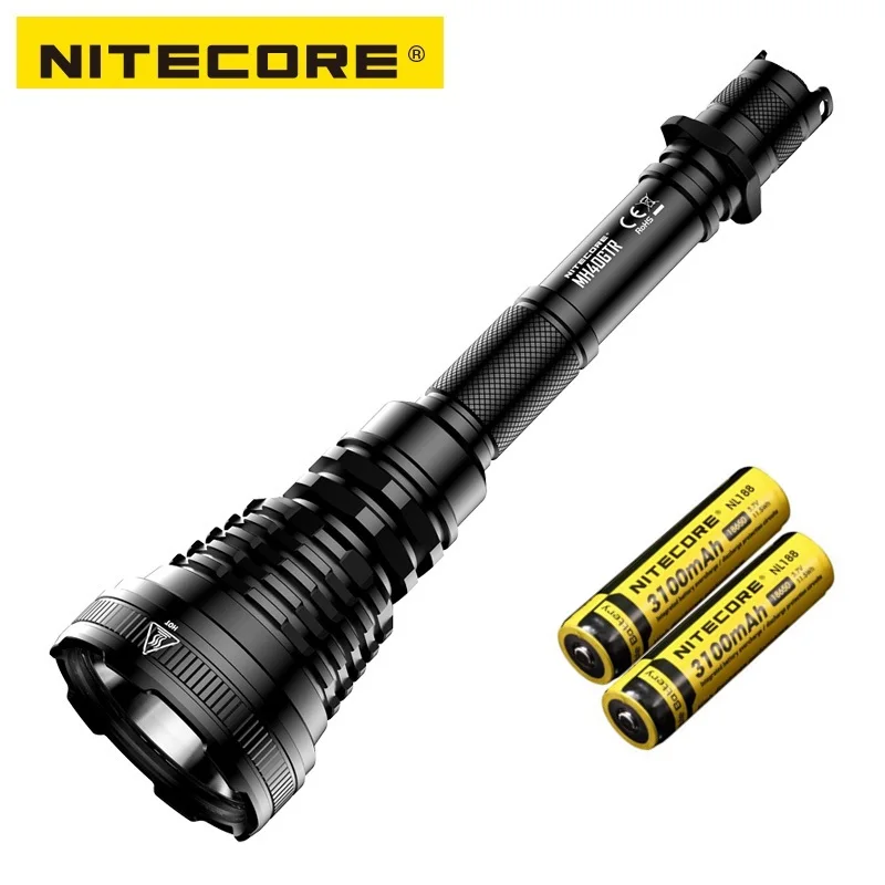 NITECORE MH40GTR светодиодный фонарь CREE XP-L HI V3 светодиодный 1200 люмен 1004 м охотничий поисковый фонарь с батареей 18650