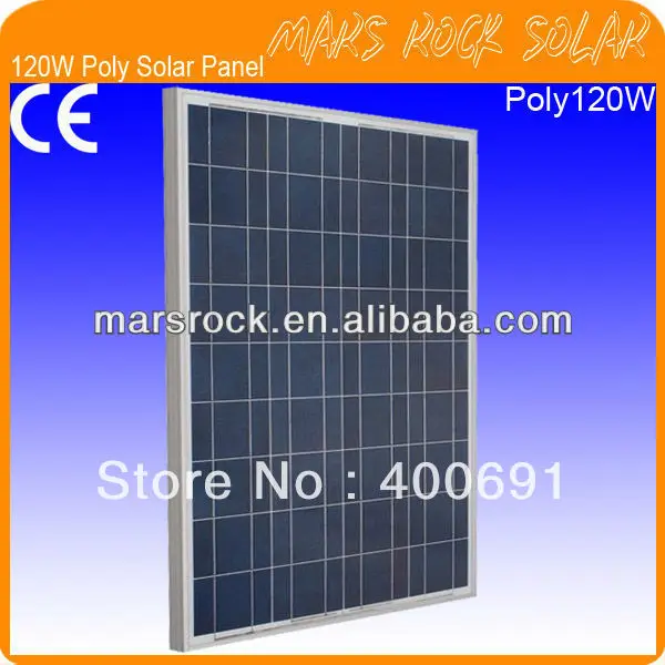 

120W 18V Polycrystalline Solar Photovoltaic Module with Beautiful Appearance, Fend Against Snowstorm &Hail, Install Conveniently