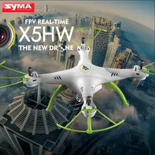 SYMA X5HW FPV Quadcopter 2.4G 4CH 6-Axis with HD Camera WIFI RC Helicopter Real Time Drone Headless mode Children Toys