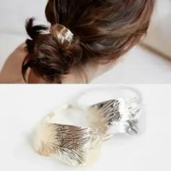 

The New Fashion Personality Metal Hair Accessories, Retro Leaf Hair Rope, Tie A Rubber Band Head Jewelry Wholesale And Retail
