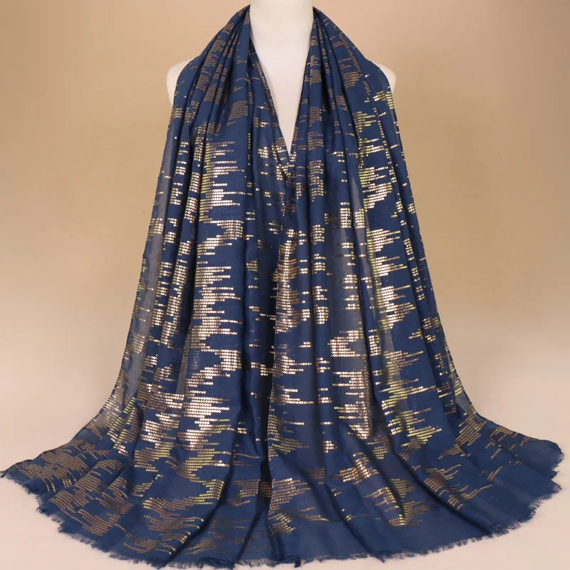 

New Women Fashion Plain Glitter Circle Dot Viscose Shawl scarf Ladies Iron Shimmer Wrap Neck Snood Muslim Islamic Hijab 190*90cm