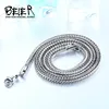 Beier 1.5/2/34mm stainless steel necklace twist  trendy Square Fox chain necklace boy/man BN1043 ► Photo 2/5