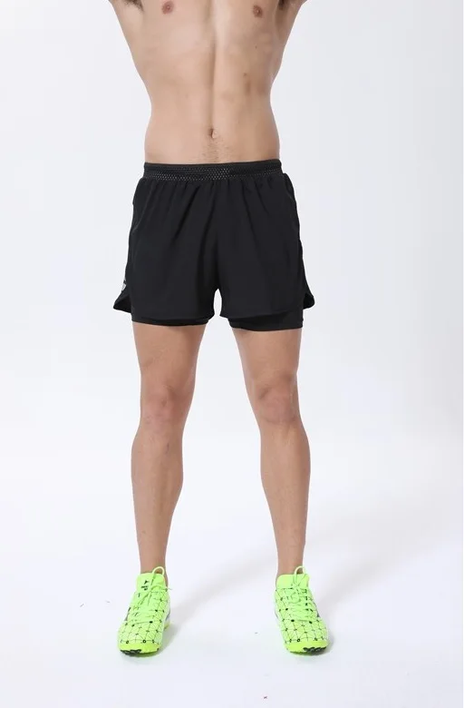 Спортивные шорты HOWE AO для бега и фитнеса, быстросохнущие эластичные шорты, двухслойные спортивные шорты
