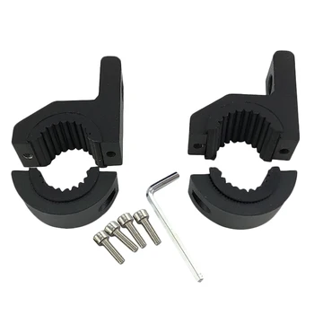 

2Pcs 1.25 Inch Bull Bar Tube Led Light Mount Bracket Clamp Roof Roll Cage