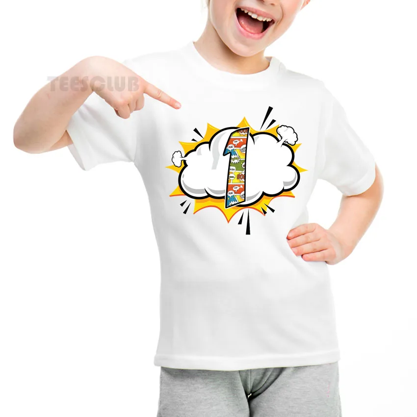 

Happy Birthday T shirt Children Number 1 to 9 Print Birthday Kids Tops Casual Summer Tshirt Girls Boys Tshirt Streetwear
