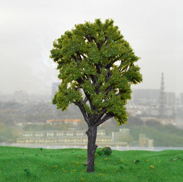 

169MM middle green color Railroad Layout Architectural model making materials scale plastic model tree