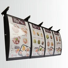 3 графика/колонка) Подвесной Стиль односторонний светильник меню коробки и меню вывески для ресторана