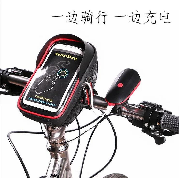 

WHEEL UP MTB Bike Waterproof Front Tube Cycling Bag 6.5'' TouchScreen Phone Case PU+EVA Waterproof Rainproof Bike Cycling Bag