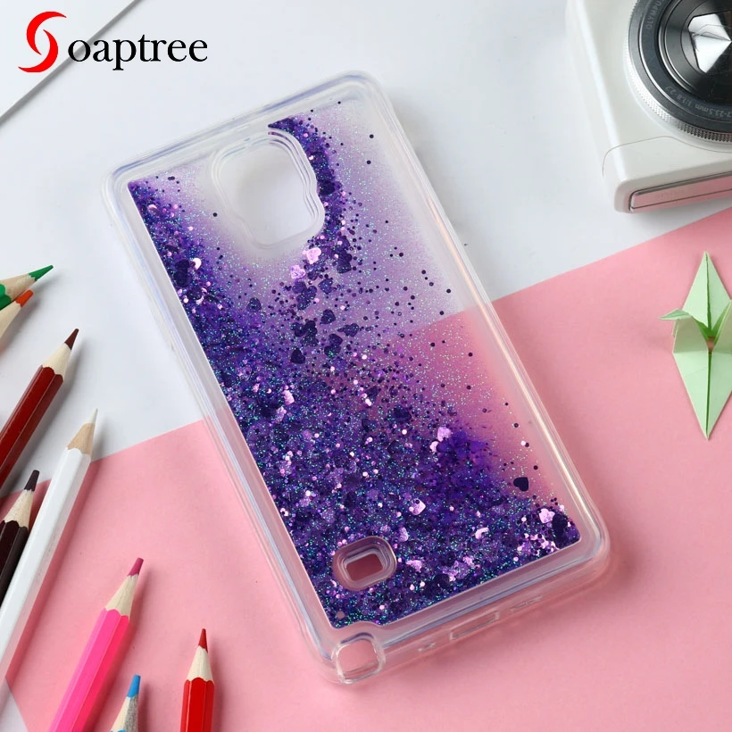 

Glitter Liquid Silicone Cases For Samsung Galaxy Note 4 Case Soft TPU Coque For Samsung Galaxy Note4 Cover Phone Fundas Covers