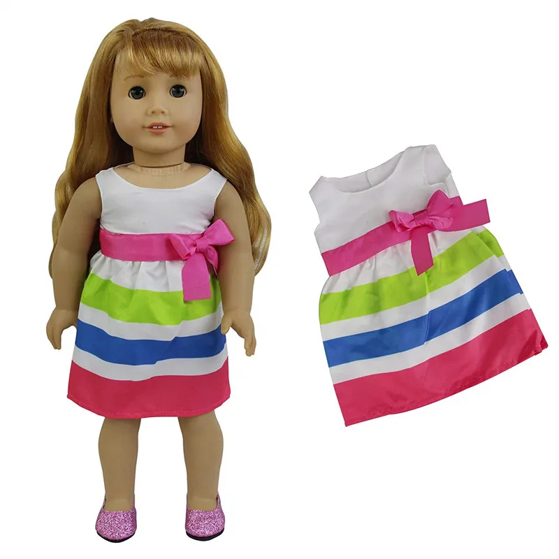 20cm Baby Doll clothes Outfit Plush Doll's Clothes Cute apron maid