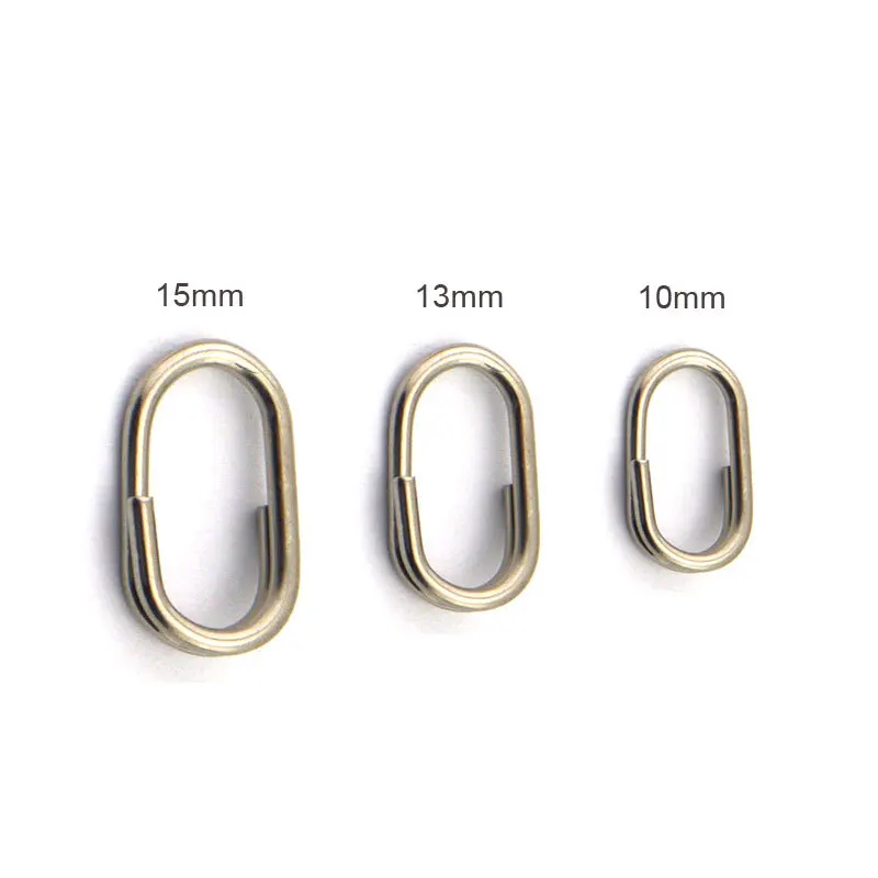 1000pcs Stainless Steel Oval Split Ring Carp Fishing Rig Rings Wholesalein Fishing Tackle Boxes