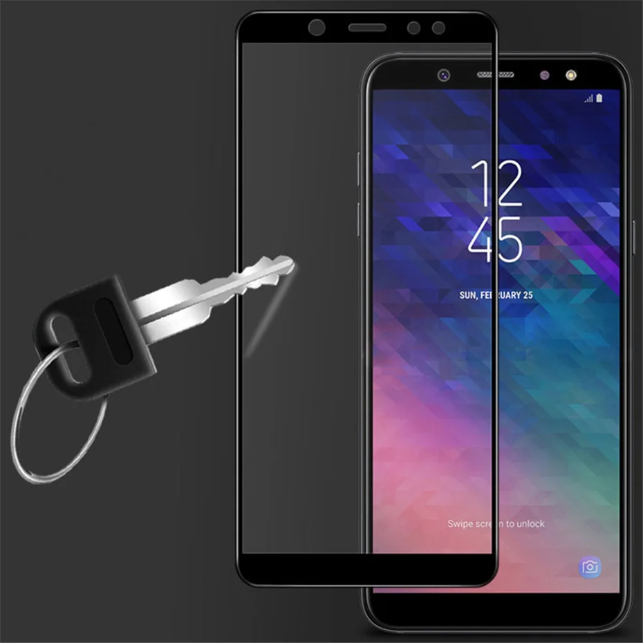 Tempered Protective Glass For Samsung Galaxy A6 Plus 2018 9H Glasses Screen Protector Film For Samsung Galaxy on A6 A8 2018 (2)