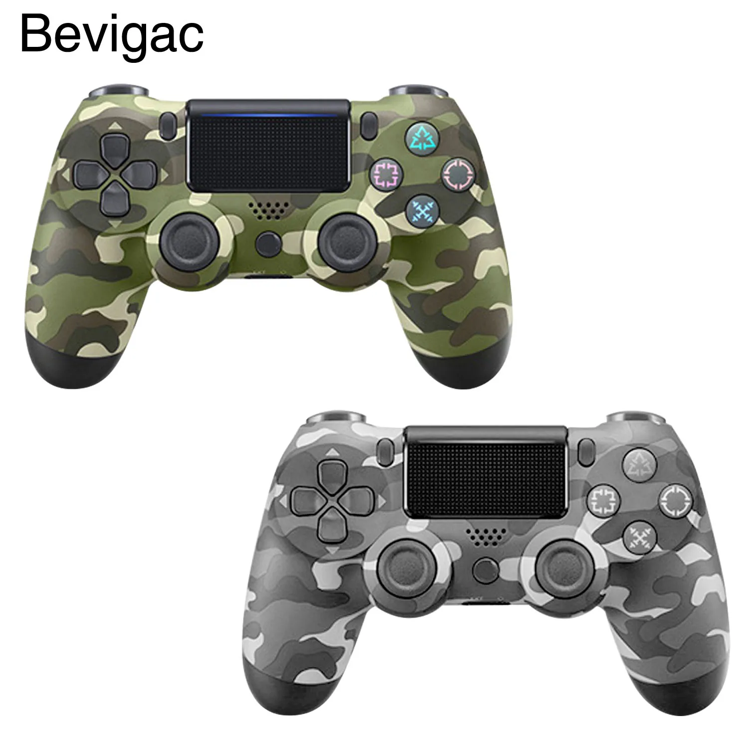 

Bevigac Wireless Bluetooth Vibration Controller Gamepad Joystick for Sony PlayStation Play Station 4 PS4 Games Console Accessory