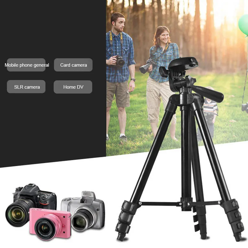 Портативный 56 дюймов/102 см Алюминий Камера штатив 3-ходовой поворотный полукруглой потайной головкой+ сумка для цифровой зеркальной камеры Canon Nikon sony DSLR Камера
