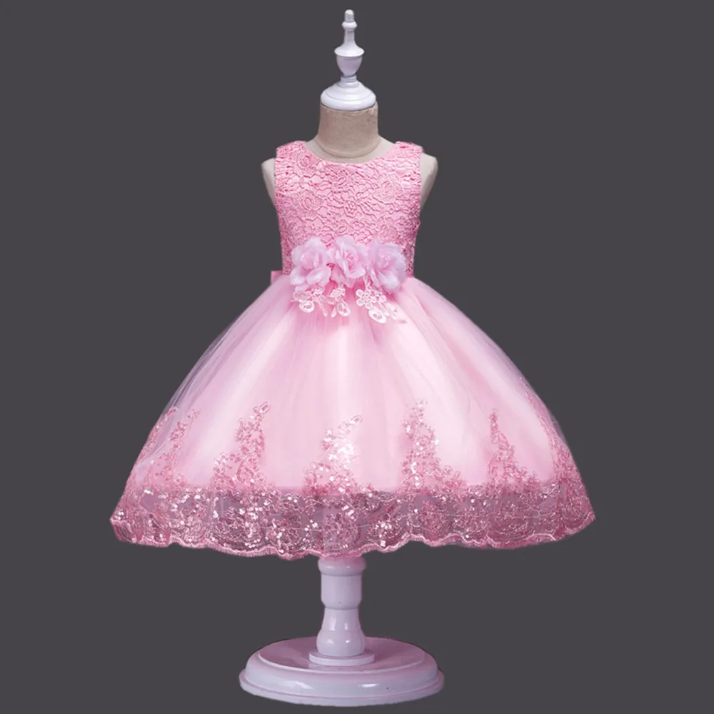 Летнее элегантное платье-пачка принцессы с бусинами; Детские платья для девочек; свадебные платья; Детские праздничные платья для маленьких девочек; vestidos