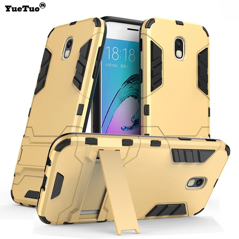 

YueTuo luxury original armor case for samsung galaxy j3 j5 j7 j 3 2017 j330 j530 j730 plastic hybrid shockproof phone back cover
