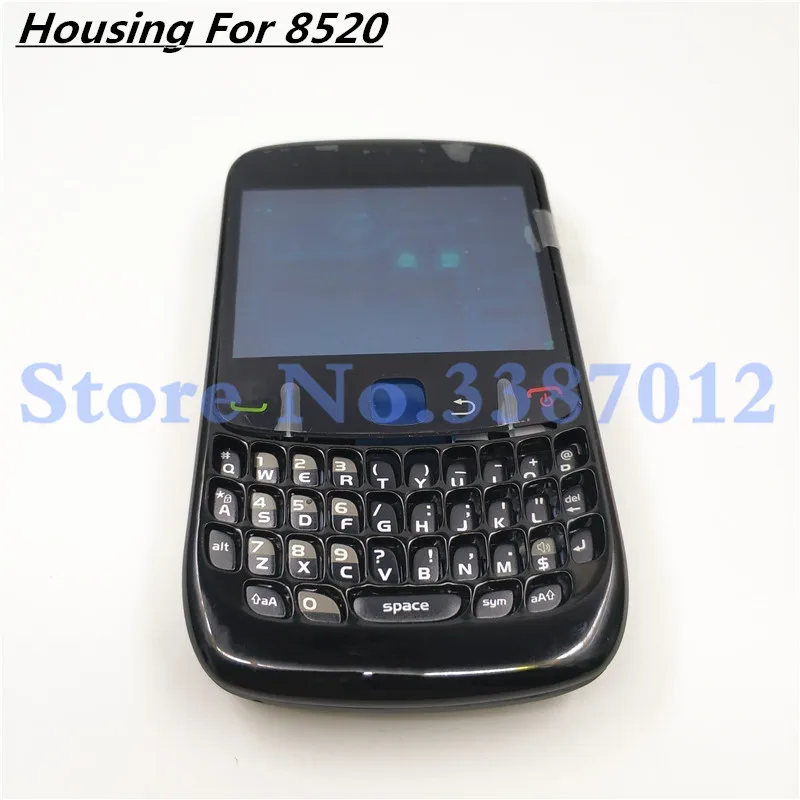 

Good Rear Full Housing Cover Case For Blackberry Curve 8520 Front Middle Frame Plate Battery Back Cover Keypad +Tracking