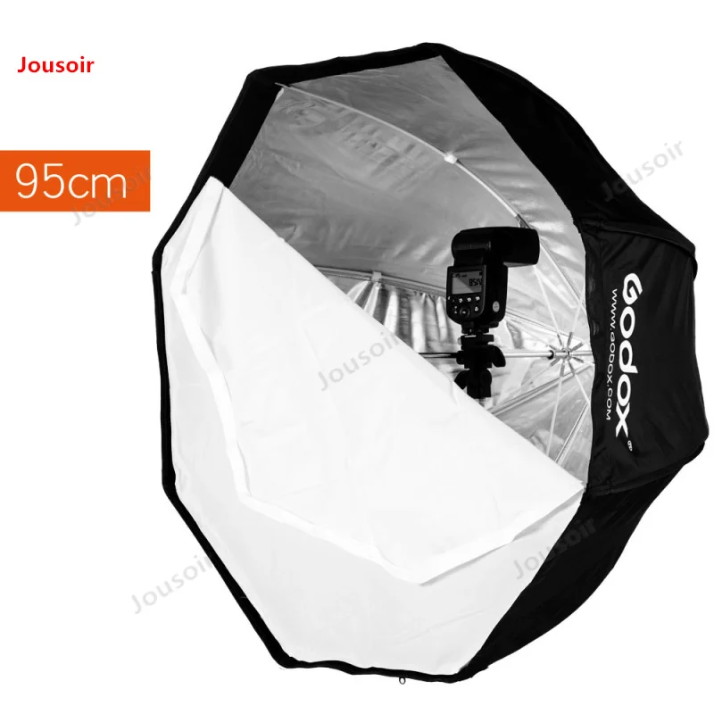 

Godox 95cm 37.5in Portable Umbrella Octagon Softbox Flash Speedlight Speedlite Reflector Softbox with Carrying Bag NO00D T03