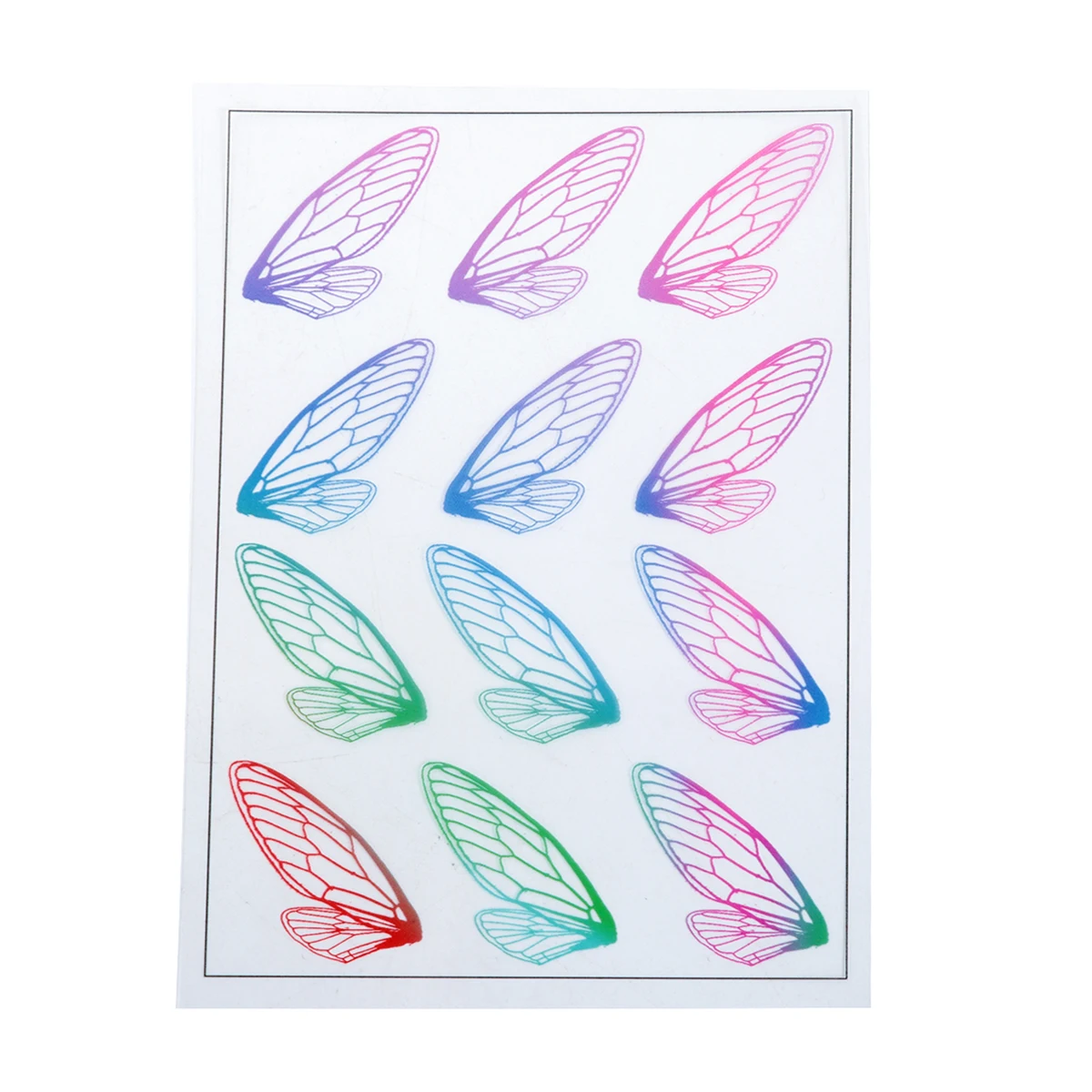 Doreen Box смолы и ПВХ DIY Scrapbook Deco Наклейки для крафт крыло Многоцветный 15 см (5 7/8 &quot) x 10