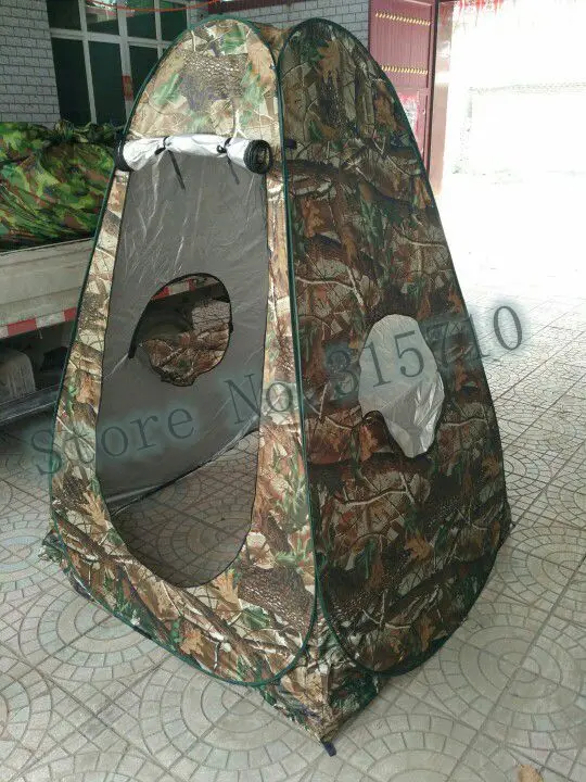 

3Windows camouflage silver coated Outdoor bird bath warm shed fishing photography model dressing tent as mobile toilet locker