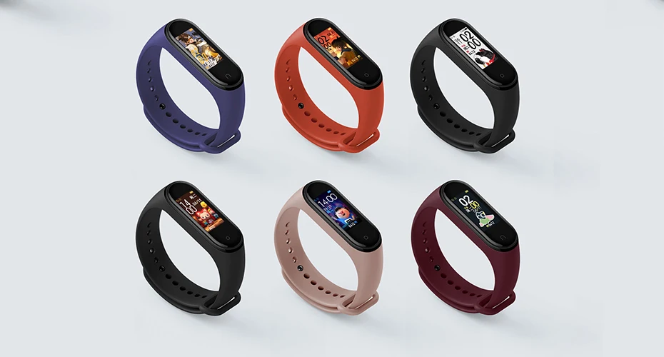 Xiaomi mi полоса 4/полоса 3/полоса 2 AMOLED экран mi band 4 Smartband фитнес-трекер Bluetooth Спорт водонепроницаемый смарт-браслет