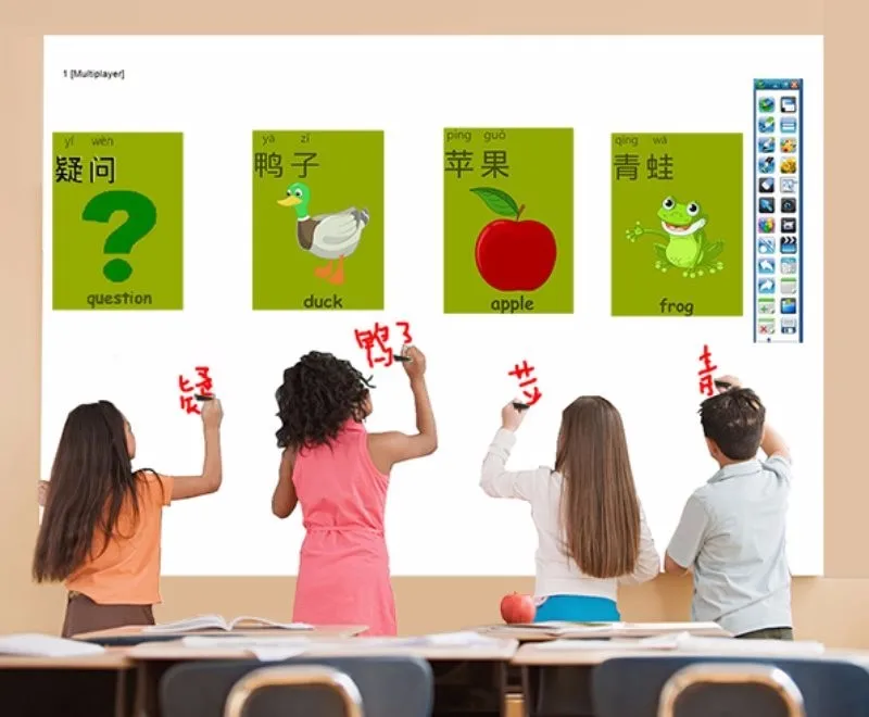 Мультисенсорная цифровая смарт-доска портативная инфракрасная интерактивная доска для обучения детей и презентаций
