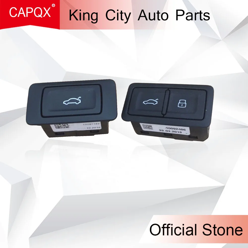 

CAPQX For Audi A6L Q3 A4L Q5 A7 Electric Rear Trunk Opening Switch Boot Tailgate Door Lid Lock Release Control Button