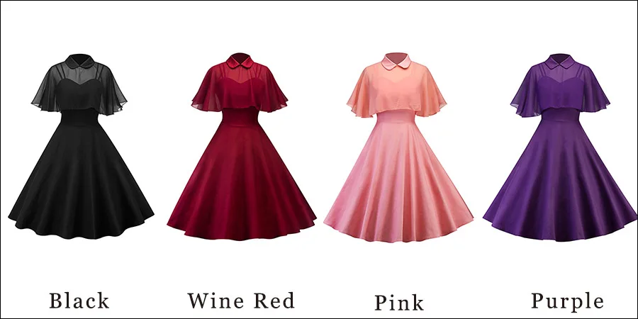 Gladiolus Two Piece Set Summer Dress Women 2019 Peter pan Collar Cloak Slim Sexy Vintage Dress Elegant Evening Ladies Dresses (29)