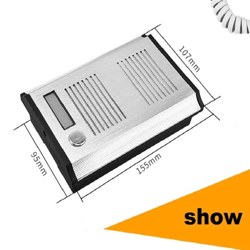 Timbre de Audio para seguridad del hogar, sistema de intercomunicación de 2 cables, función de desbloqueo, para apartamento y RL-3206B