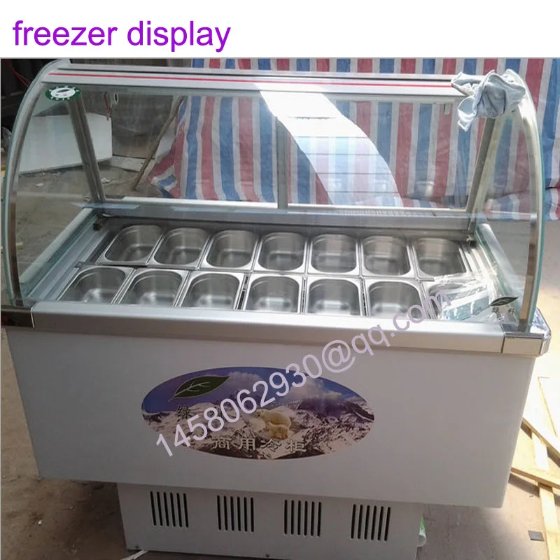 

14 taste display refrigerator food freezer Ice Cream Display Cabinet Ice Cream Display Freezer