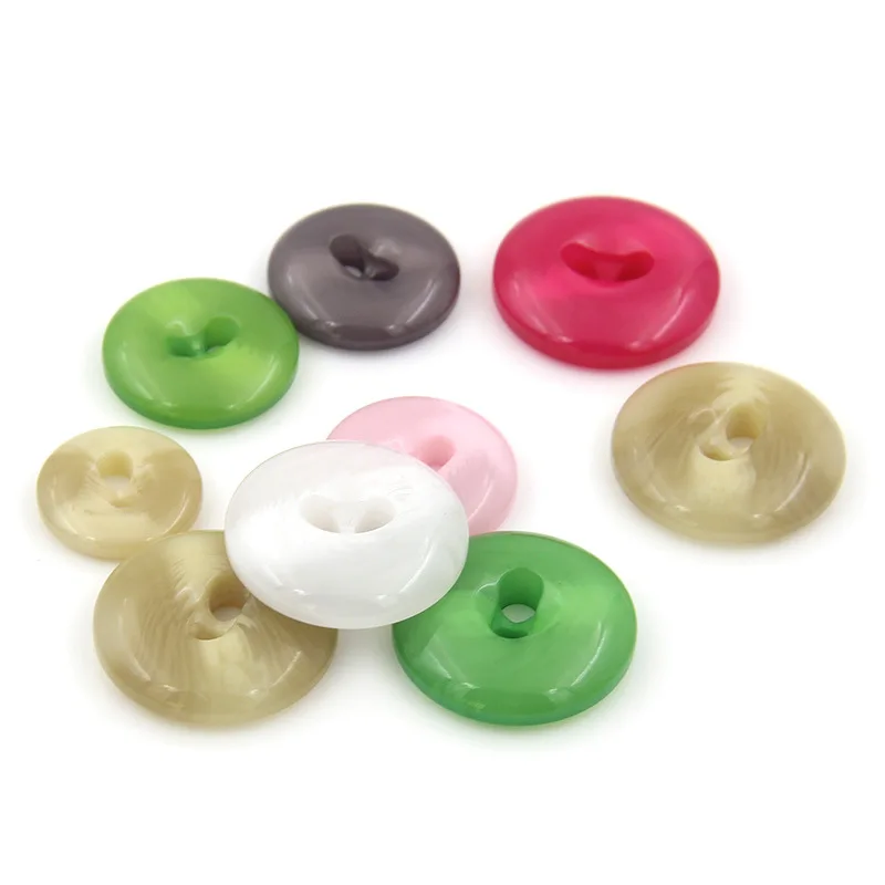 20Pcs/10 Color Round Resin Snap Fasteners Quilt Button Clothing Accessories Accessories Multi-size