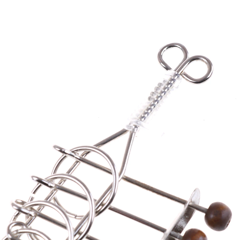 9 Linked Rings Kids Adults Intelligence Educational Toy 9 Rings Brainteaser Wire Game Metal Puzzle Toy Chinese Traditional