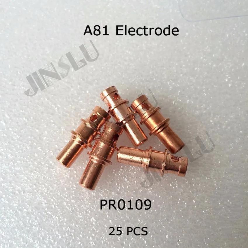A81 электрод PR0109 25 шт. после рынка воздуха плазменной резки факел расходные материалы SALE1