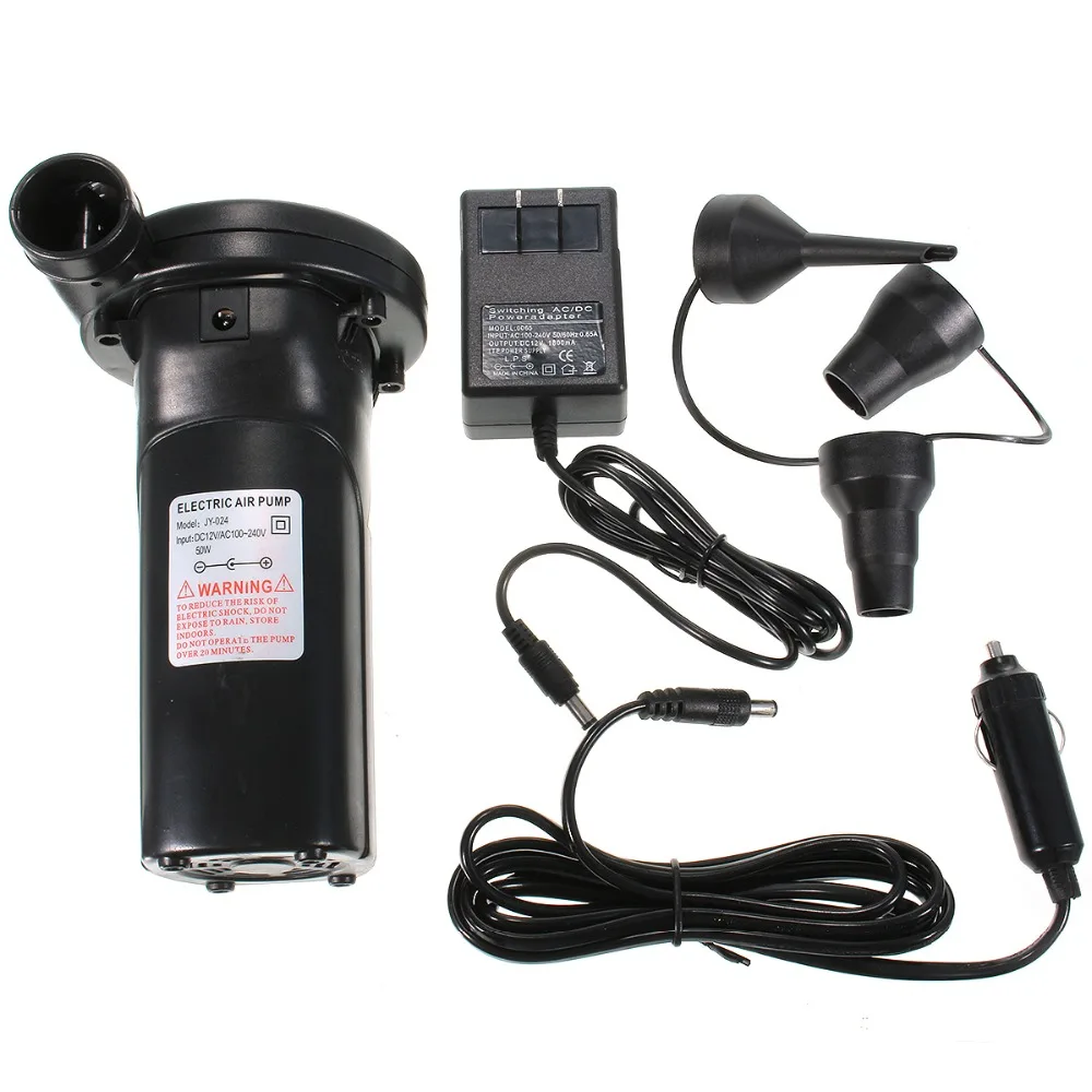

240V/12V Rechargeable Electric Air Pump nickel-cadmium Battery Inflatable Air Pump Vacuum Compression Bag Pump Inflate Reflate