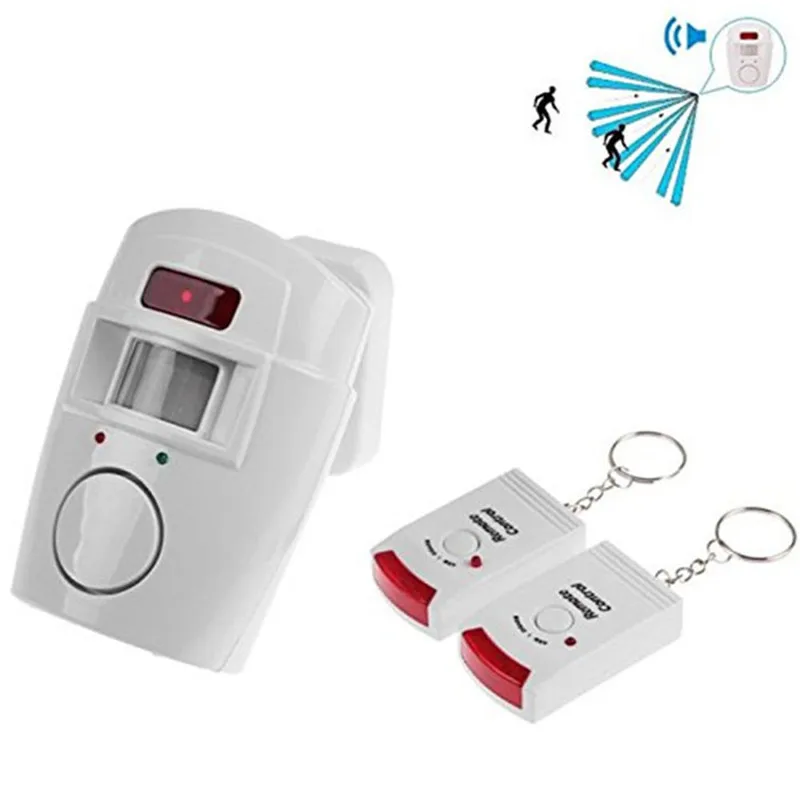 bilder für Drahtlose Fernbedienung Mini Alarm mit IR Infrarot-bewegungssensor Detektor & 105dB Laute Sirene Für Home Security Anti-diebstahl bilder für Drahtlose Fernbedienung Mini Alarm mit IR Infrarot-bewegungssensor Detektor & 105dB Laute Sirene Für Home Security Anti-diebstahl