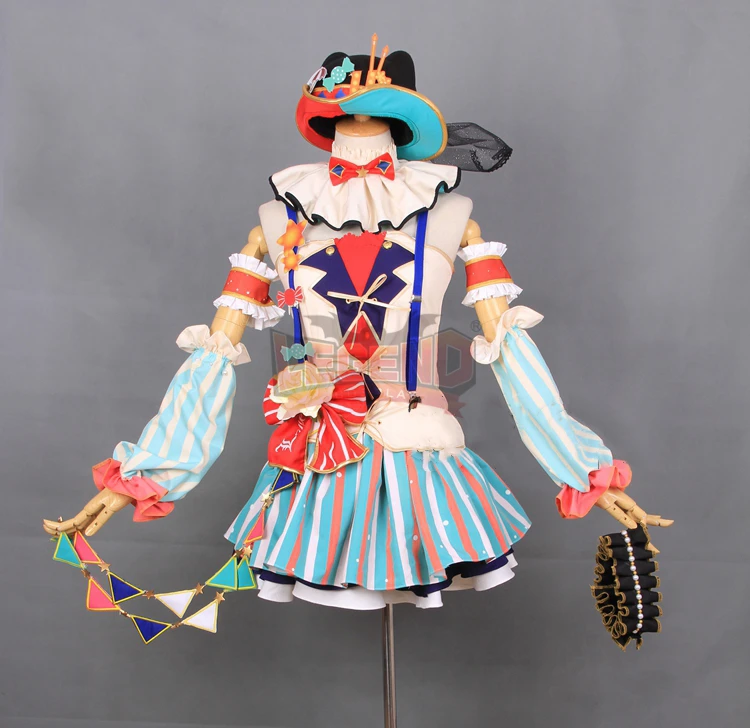 Люблю жить! Маскарадный костюм lovelive Circus Ver платье юбка Honoka Umi Kotori Rin Maki Hanayo Nico Eli Nozomi