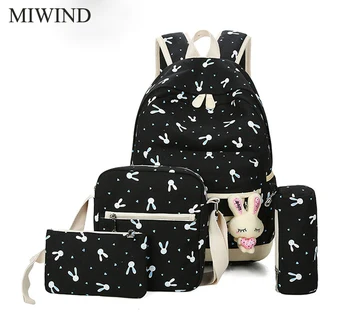 

Free Shipping MIWIND Fashion kids Book Bag Breathable Backpacks Children School Bags Women Leisure Travel Shoulder Backpack WU02