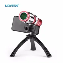 Moveski телефото телескоп Телефон объектив камеры+ штатив и задняя крышка 20X оптический зум Алюминиевый для Samsung Galaxy S5 I9600