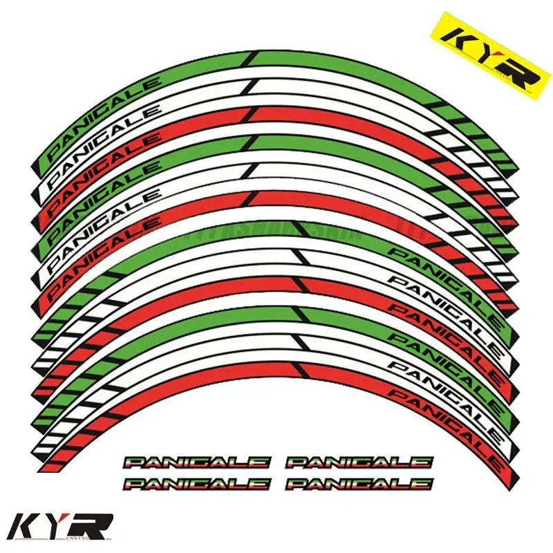 12 X толстый край внешний обод наклейка полоса колеса наклейки подходят для всех DUCATI 1299 PANIGALE S 959 PANIGALE - Цвет: Армейский зеленый