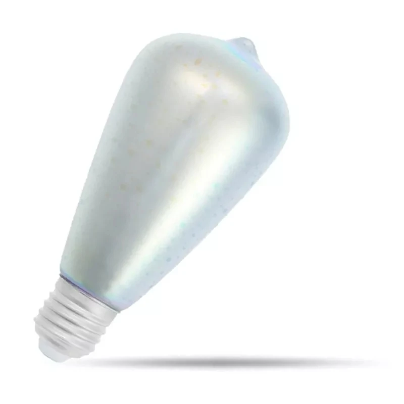 E27 3D светодиодный ретро Edison декоративная лампа накаливания светодиодный фейерверк RGB креативный декоративный светильник AC85-265V ST64 G95 G125