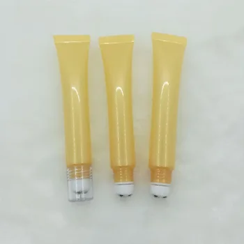 

20g 50pcs/lot Cosmetic Container, DIY Roll On Eye Cream Tube With 3 Steel Ball, High Quality Eye Massage Plastic Makeup Tool