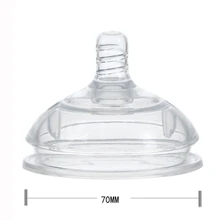 Прозрачные силиконовые соски широкого калибра, сменные соски для детей, имитирующие грудное молоко, отлучение, аксессуары для бутылочек